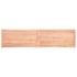 Tablero mesa madera tratada borde natural marrón