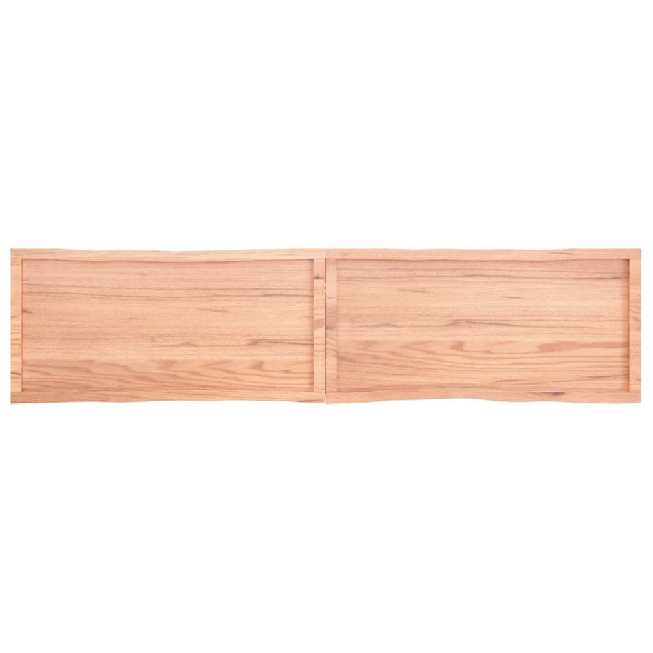Tablero mesa madera tratada borde natural marrón