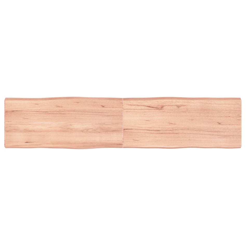 Tablero mesa madera tratada borde natural marrón