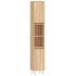 Set de muebles de baño 3 pzas madera contrachapada roble