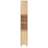 Set de muebles de baño 3 pzas madera contrachapada roble