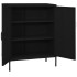 Armario de almacenamiento acero negro 80x35x101,5