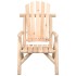 Silla de jardín madera maciza de abeto