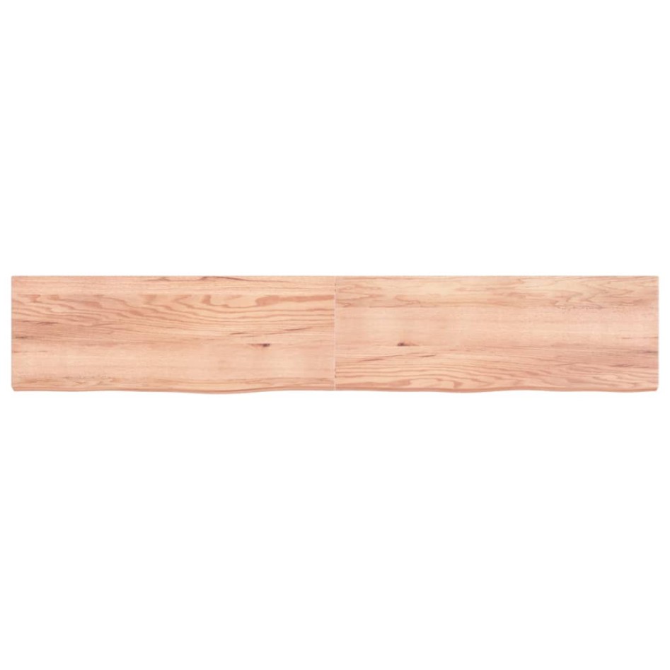 Tablero mesa madera roble tratada marrón claro 220x40x(2-6)