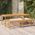 Mesa de comedor madera maciza de acacia 200x90x74