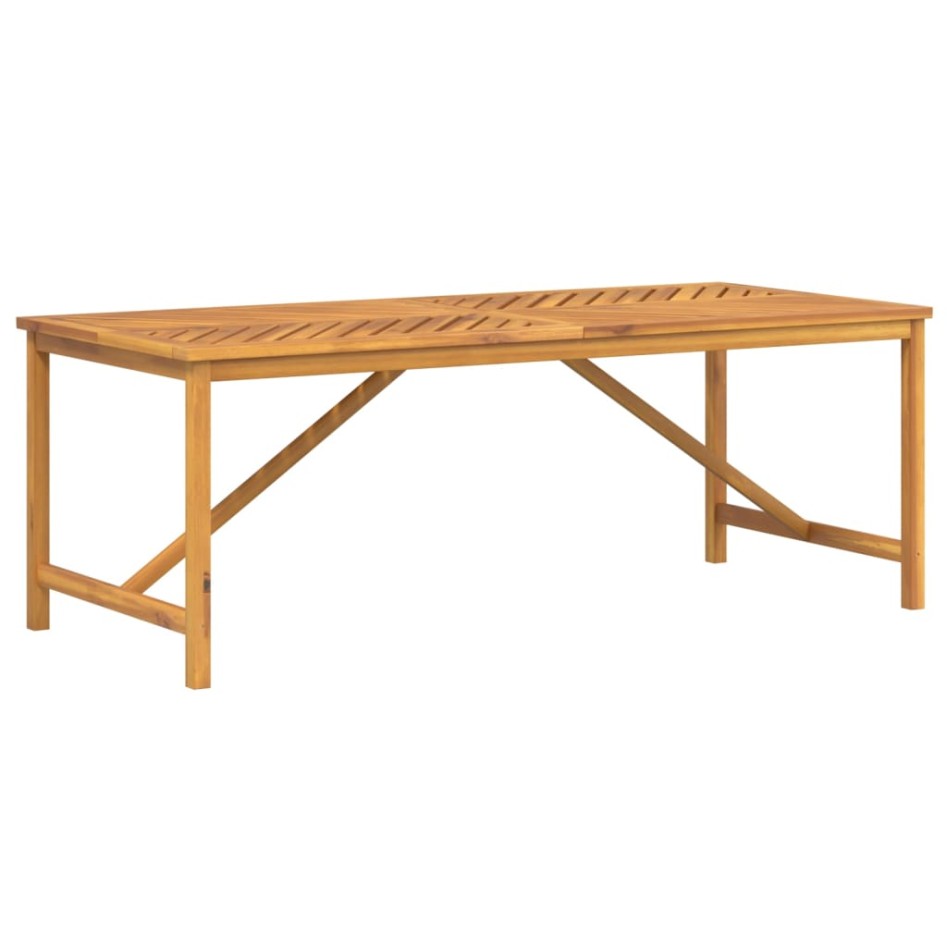 Mesa de comedor madera maciza de acacia 200x90x74
