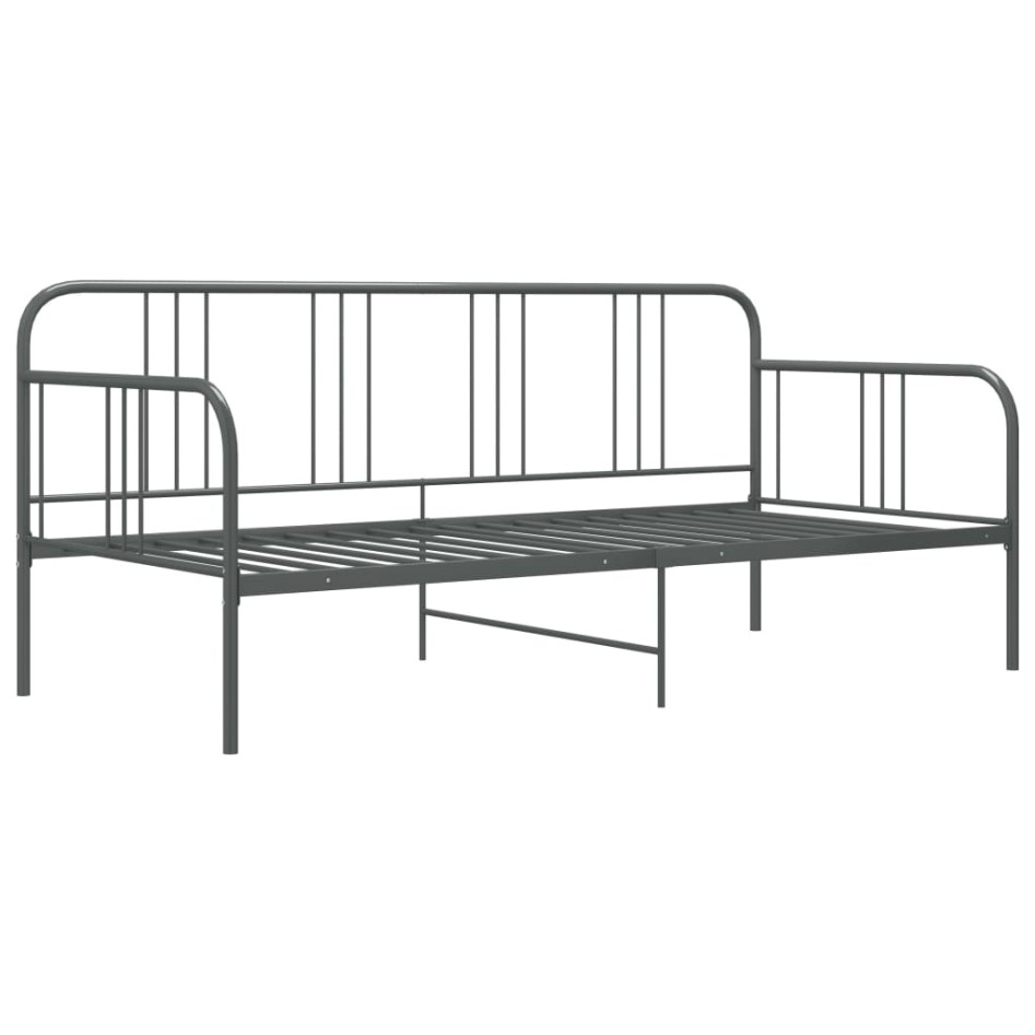 Estructura de sofá cama de metal gris 90x200