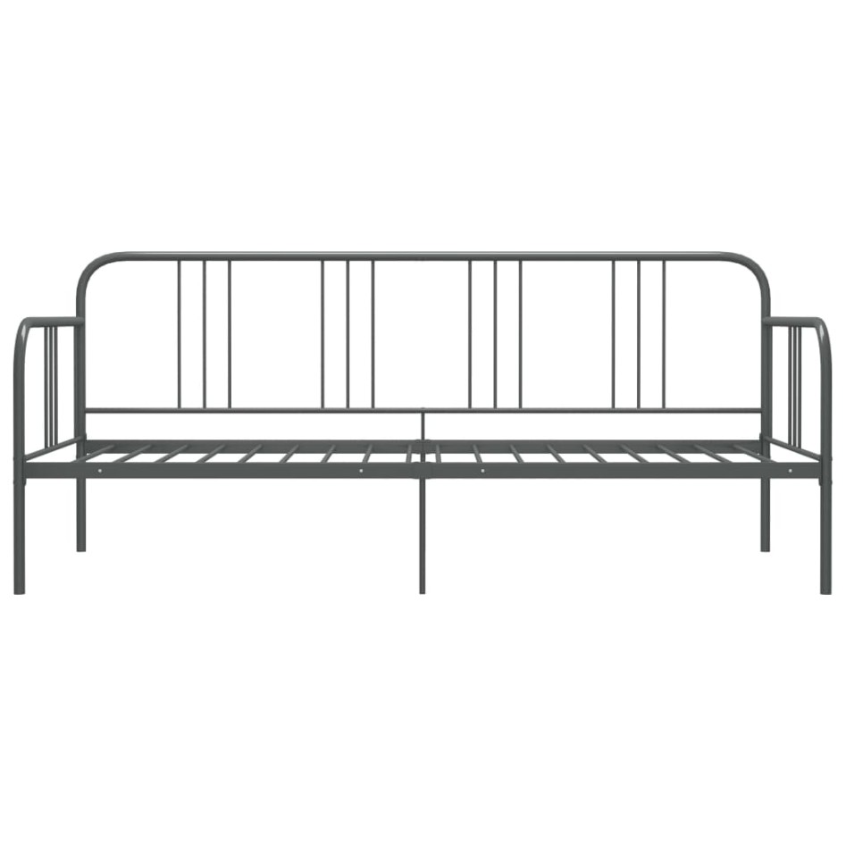 Estructura de sofá cama de metal gris 90x200