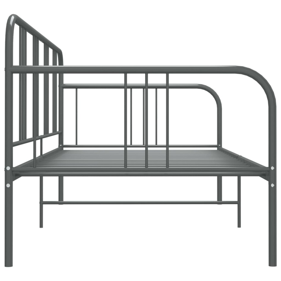 Estructura de sofá cama de metal gris 90x200