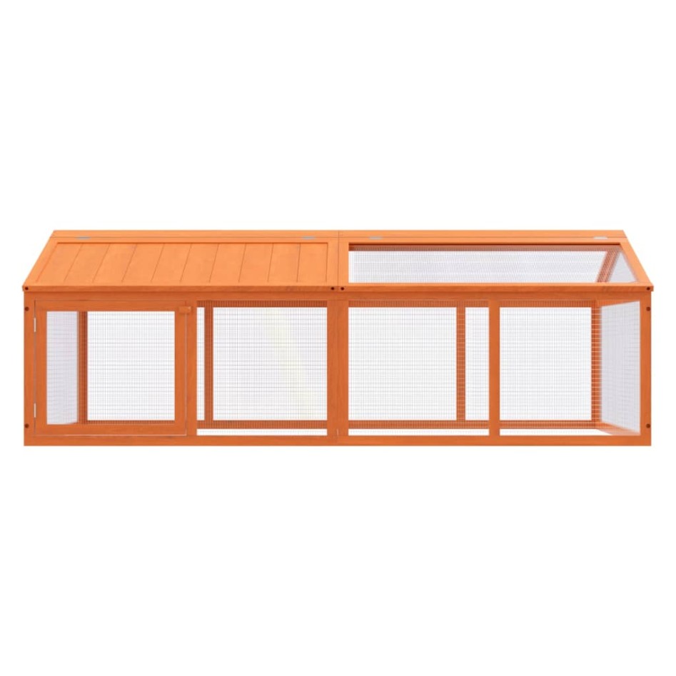 Corral de madera maciza pino marrón 200x112,5x74