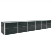 Arriate de jardín de acero galvanizado antracita 480x80x77 cm