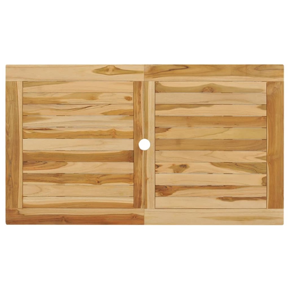 Conjunto de comedor de jardín 5 piezas madera maciza de