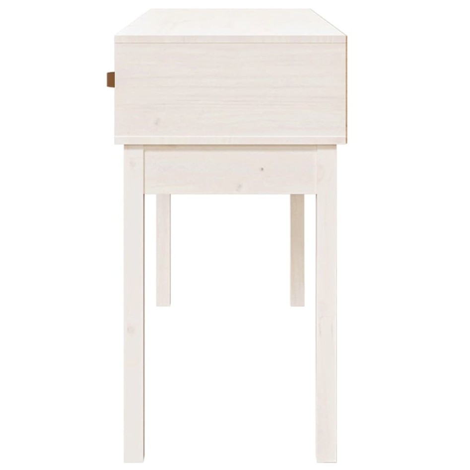 Mesa consola de madera maciza de pino blanco 114x40x75