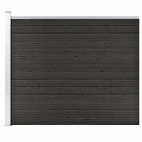 Panel de valla WPC gris 175x146