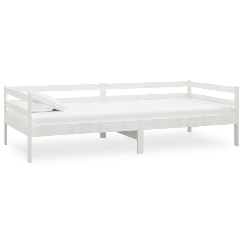Sofá cama de madera maciza de pino blanco 90x200
