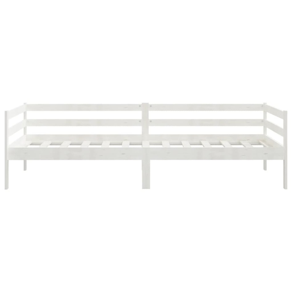 Sofá cama de madera maciza de pino blanco 90x200
