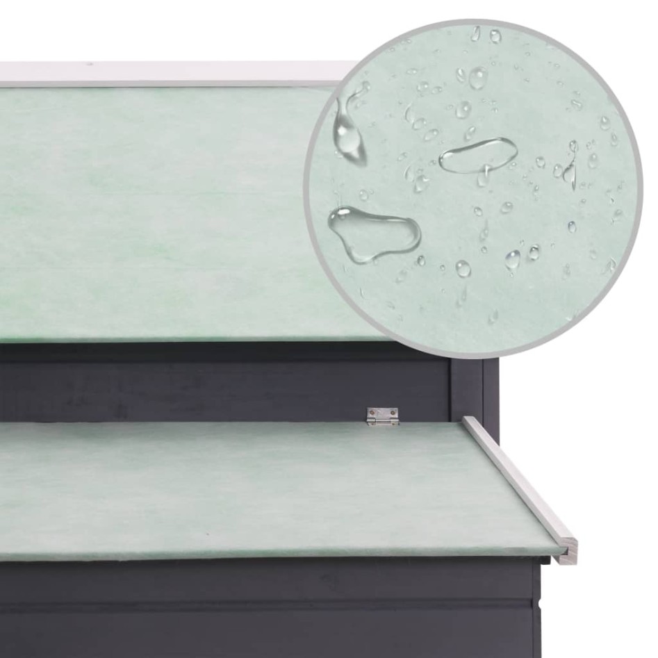 Gallinero de madera gris 157x97x110