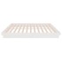 Estructura de cama de madera maciza blanca 160x200