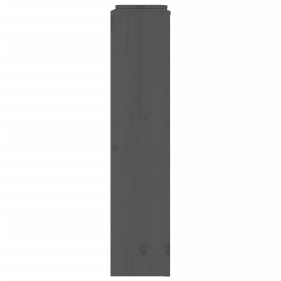 Cubierta de radiador madera maciza de pino gris 210x21x85