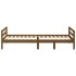 Estructura de cama madera maciza pino marrón miel 90x200