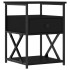 Mesitas de noche 2 uds madera de ingeniería negro 40x42x55