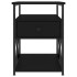Mesitas de noche 2 uds madera de ingeniería negro 40x42x55