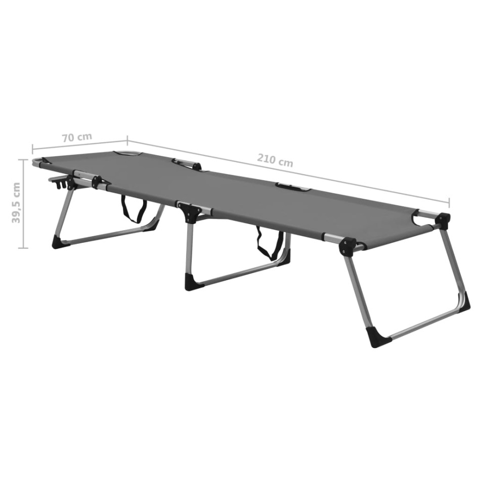 Tumbona plegable alta para mayores aluminio