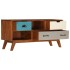 Mueble para TV con 3 cajones madera maciza acacia 110x35x50