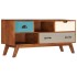 Mueble para TV con 3 cajones madera maciza acacia 110x35x50