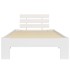 Estructura de cama de madera maciza de pino blanco 90x200