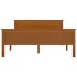 Estructura de cama madera maciza pino marrón miel 120x200