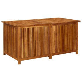 Caja de almacenaje de jardín madera maciza acacia 150x80x75