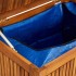 Caja de almacenaje de jardín madera maciza acacia 150x80x75