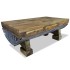Mesa de centro de madera maciza reciclada 90x50x35