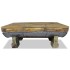 Mesa de centro de madera maciza reciclada 90x50x35