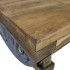 Mesa de centro de madera maciza reciclada 90x50x35