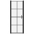 Puertas de ducha de vidrio templado negro 81x195