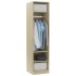 Armario de madera contrachapada color roble 50x50x200