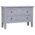Aparador con 2 cajones madera maciza de caoba 90x30x60