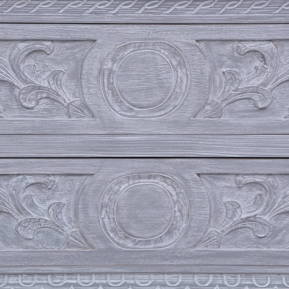 Aparador con 2 cajones madera maciza de caoba 90x30x60