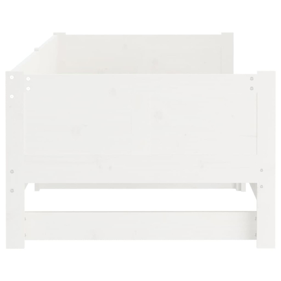 Sofá cama extraíble madera maciza de pino blanco 2x(90x190)