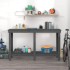Banco de trabajo de madera maciza de pino gris 140x50x80