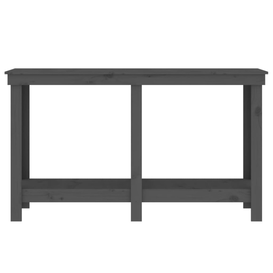 Banco de trabajo de madera maciza de pino gris 140x50x80
