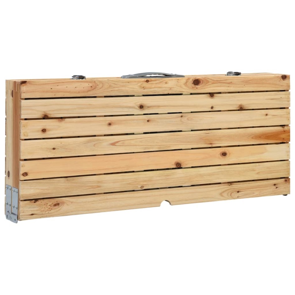 Mesa de camping plegable con 4 asientos acero