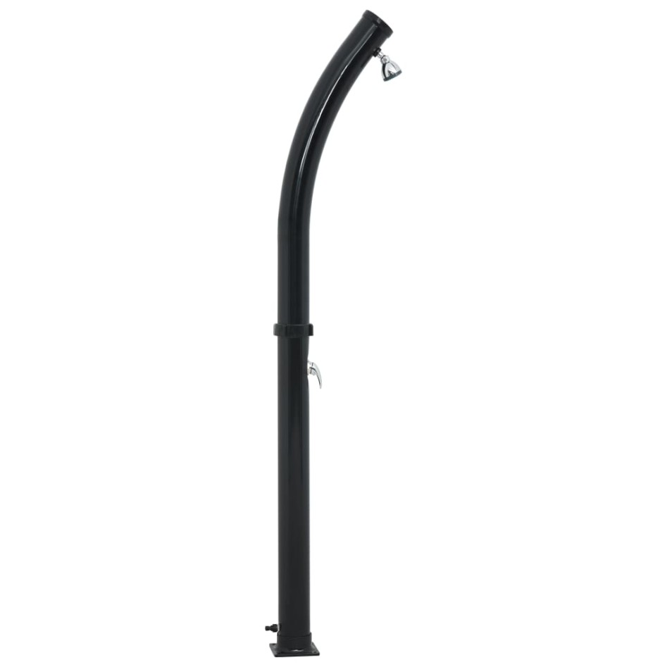 Ducha solar negra 214 cm 20