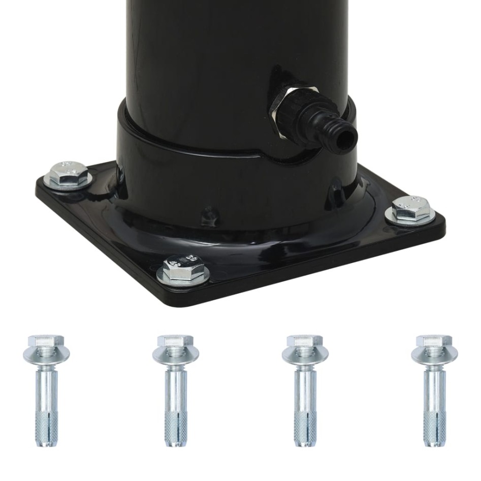 Ducha solar negra 214 cm 20