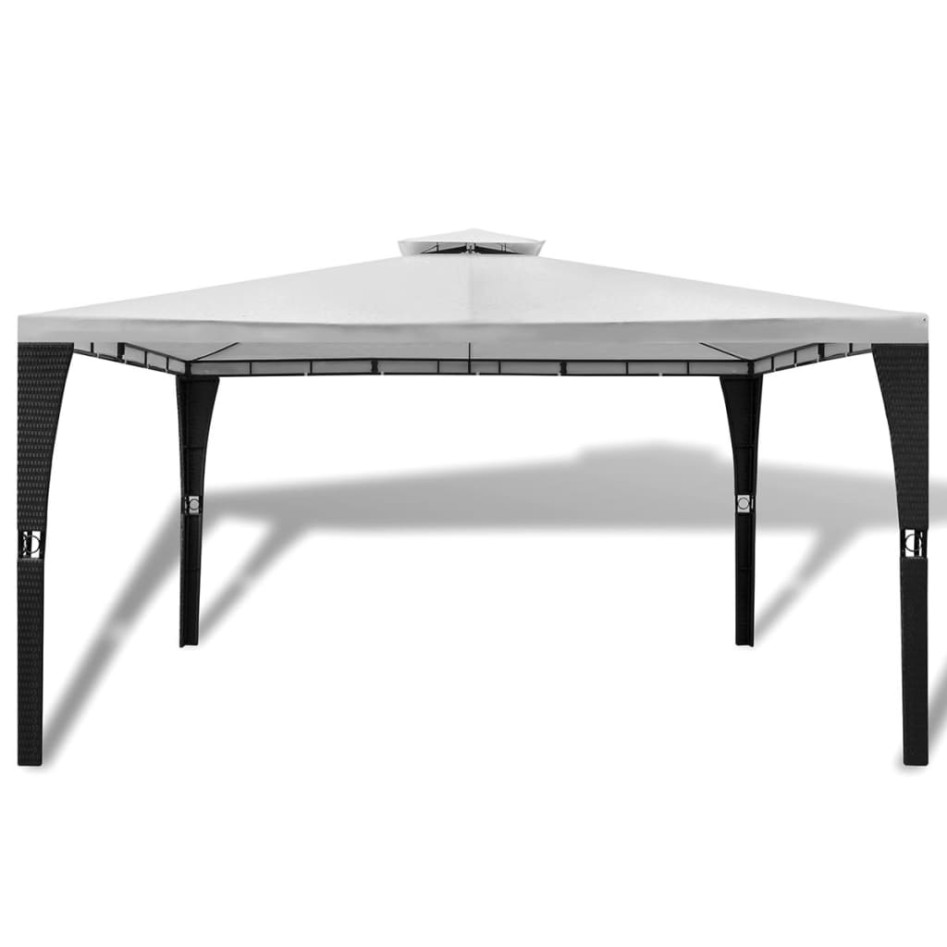 Cenador con techo 3x4 m blanco