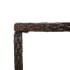 Mesa alta bar superficie vidrio ratán PE marrón 180x70x110