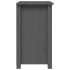 Mesitas de noche 2 uds madera maciza de pino gris 40x35x61,5
