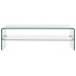 Mesa de centro de vidrio templado transparente 98x45x31